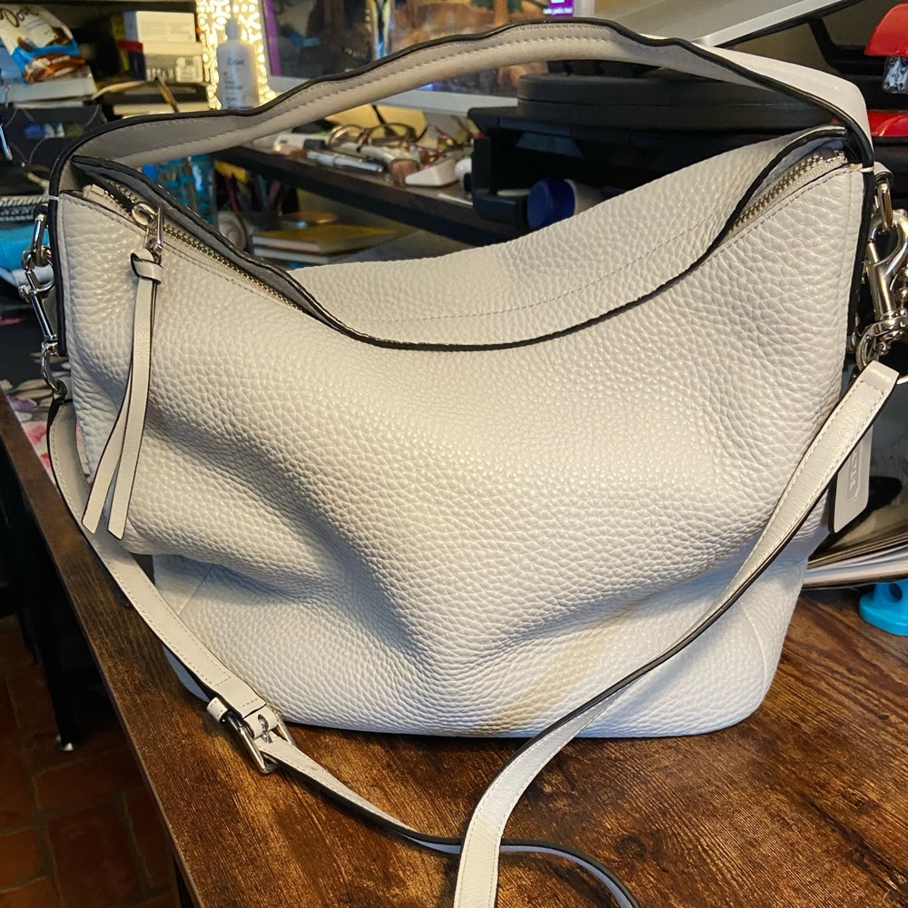 Large gray Coach bag